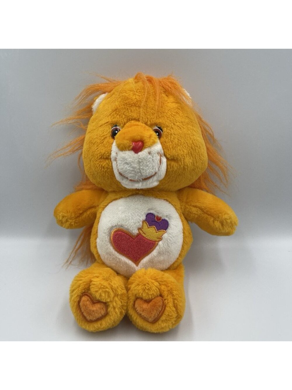Vintage 2004 Care Bears Cousins Brave Heart Lion 13" Stuffed Animal Plush Toy